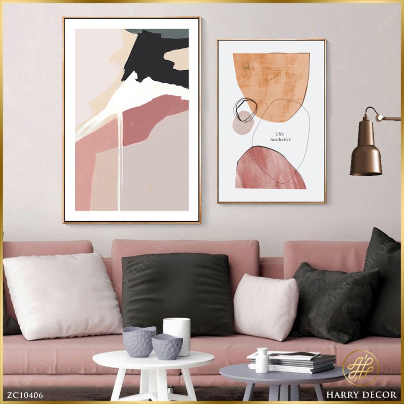  Bộ 2 Tranh Trừu Tượng Life Aethetics  ZC10406 