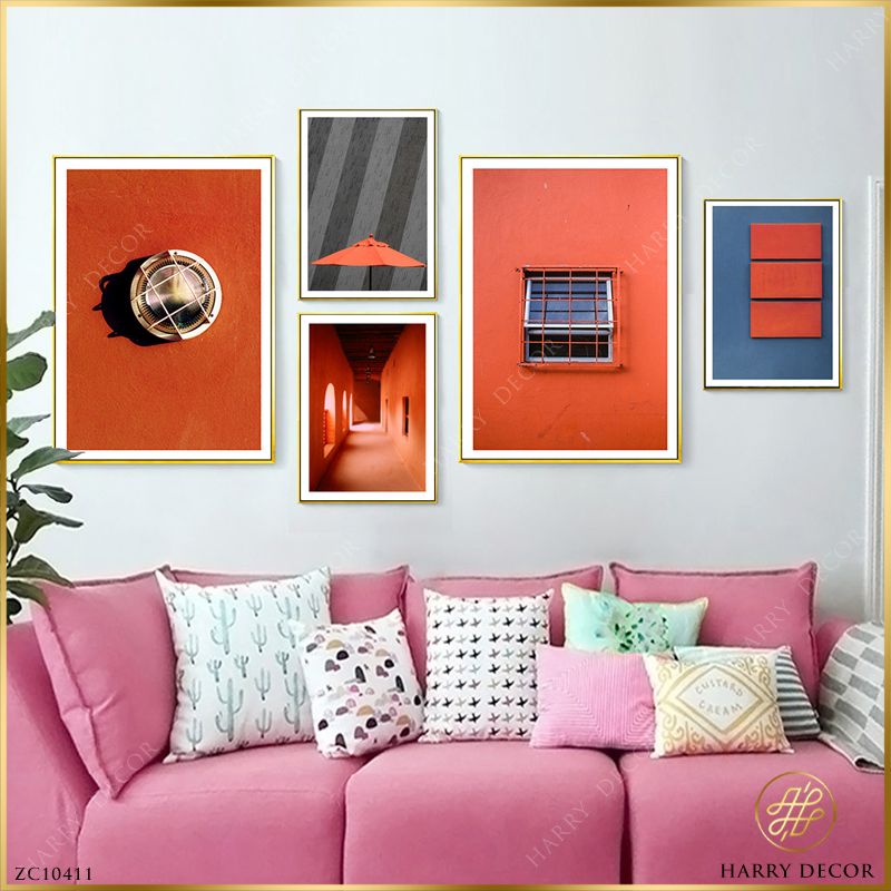  Bộ 5 Tranh Orange Architecture ZC10411 