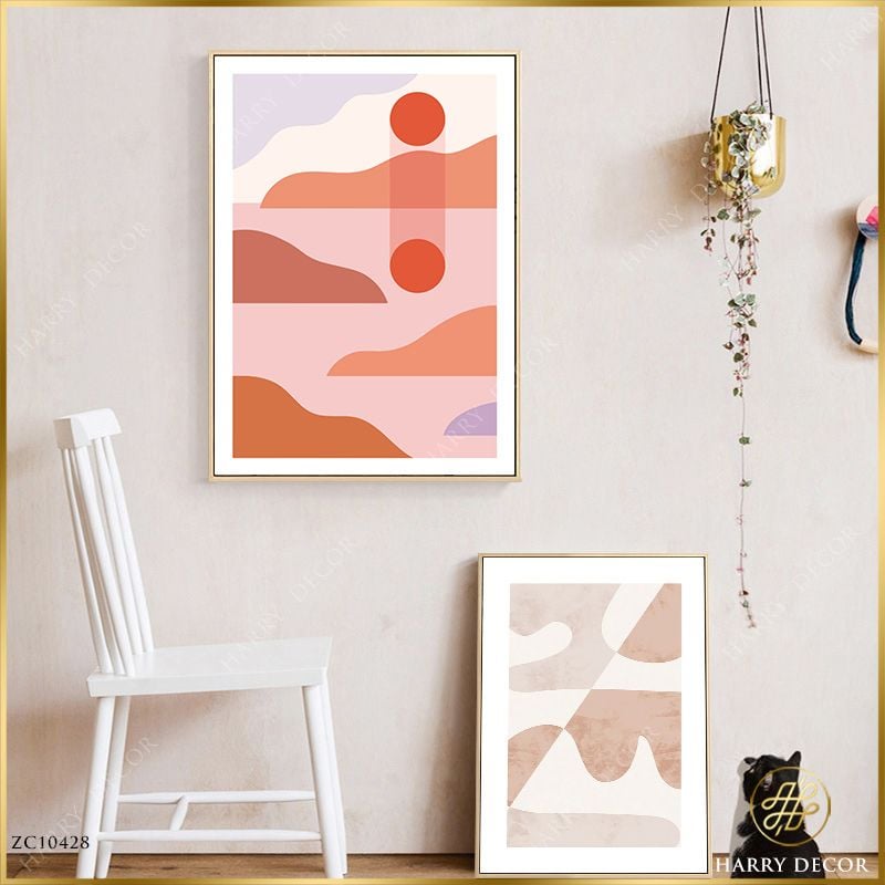  Bộ 2 Tranh Abstract Ánh Sáng Mặt Trời ZC10428 