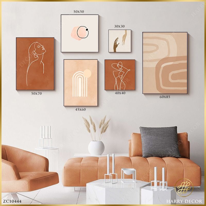  Bộ 6 Tranh Minimalism Woman Body 1 ZC10444 