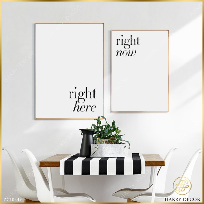  Bộ 3 Tranh Right Here Right Now ZC10449 