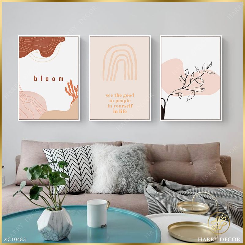  Bộ 3 Tranh Minimalism See The Good In People ZC10483 