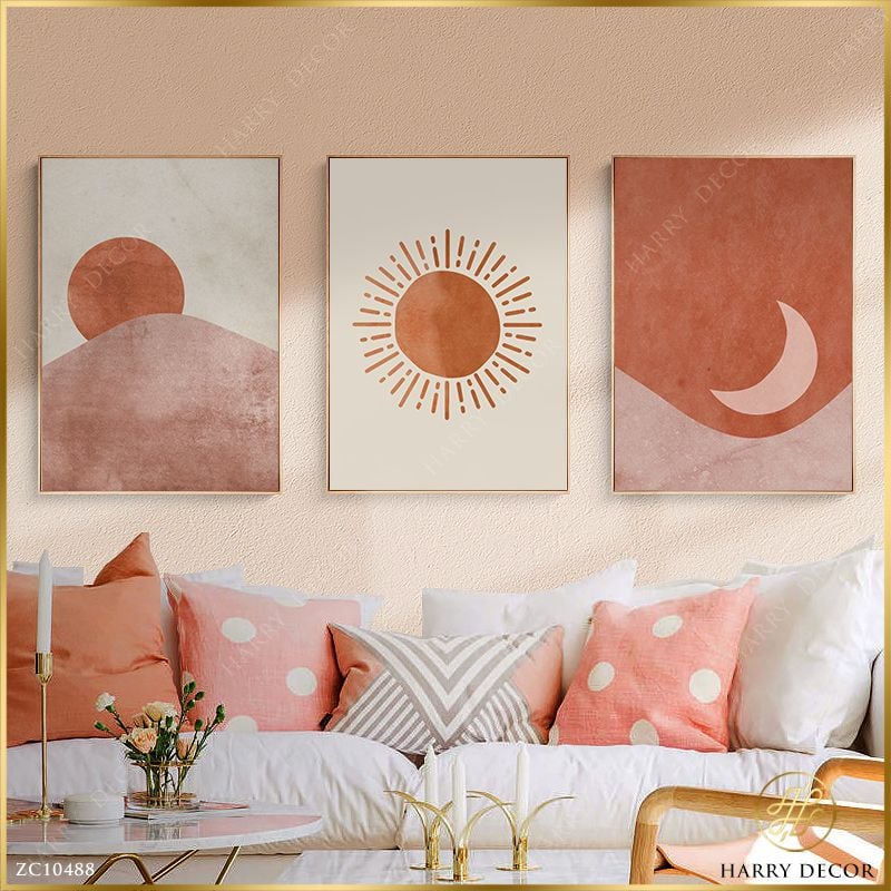  Bộ 3 Tranh Từ Sáng Đến Đêm ZC10488 