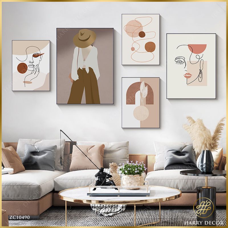  Bộ 5 Tranh Minimalism Make Up ZC10490 