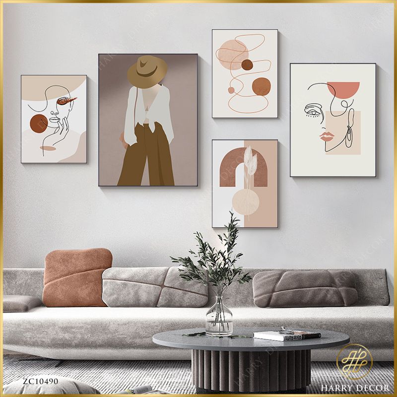  Bộ 5 Tranh Minimalism Make Up ZC10490 