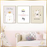  Bộ 3 Tranh Thỏ Litte Princess ZC10298 