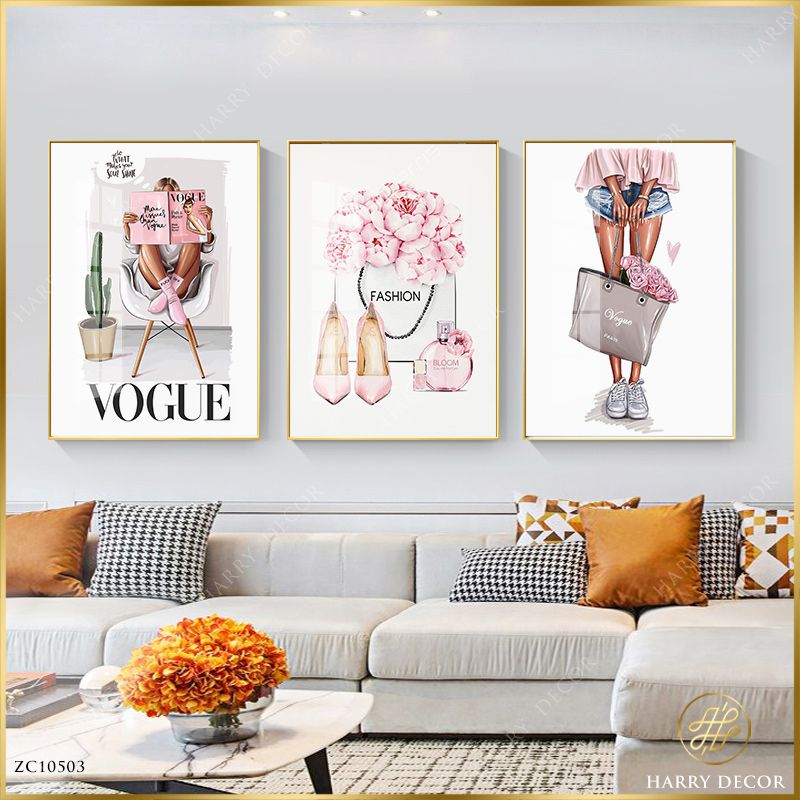  Bộ 3 Tranh Vogur Fashion ZC10503 