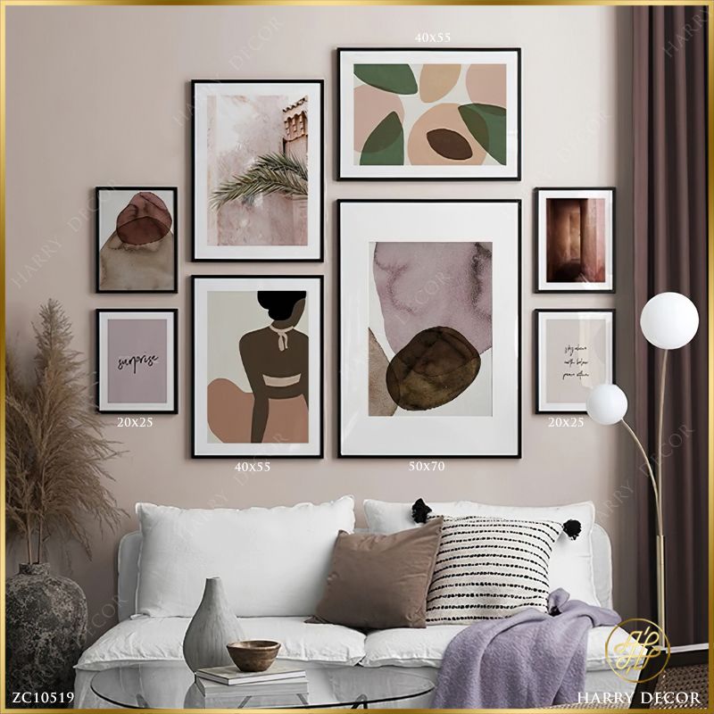  Bộ 8 Tranh Kết Hợp Trừu Tượng Và Châm Ngôn ZC10519 