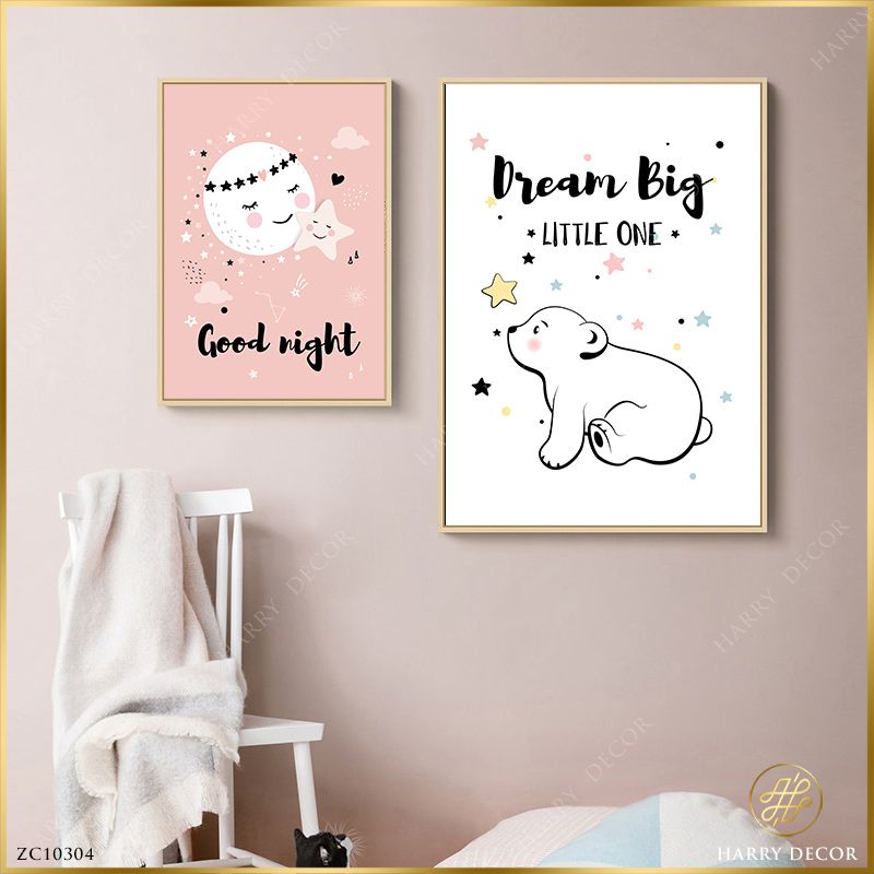  Bộ 2 Tranh Dream Big ZC102304 
