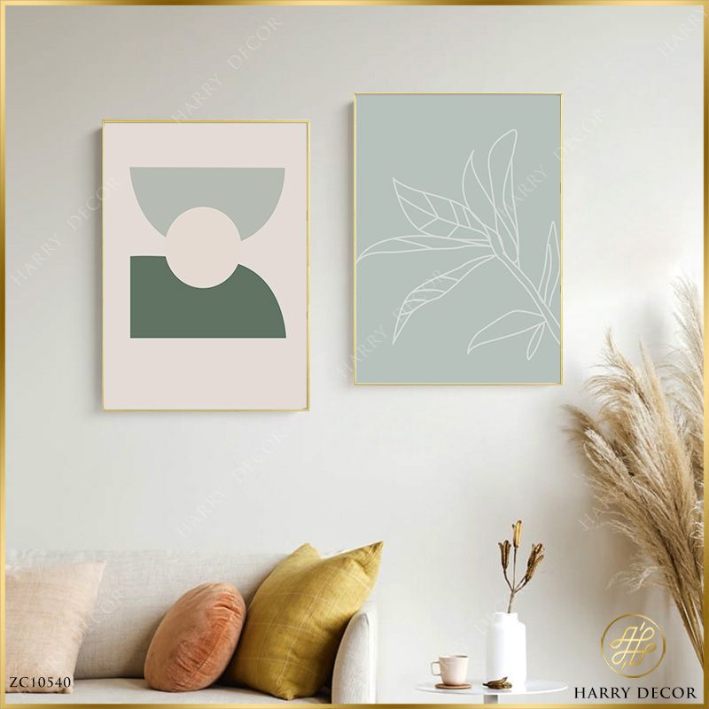  Bộ 2 Tranh Minimalism Green BG ZC10540 