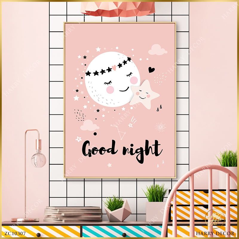  Tranh Mặt Trăng Chúc Ngủ Ngon ZC10307 