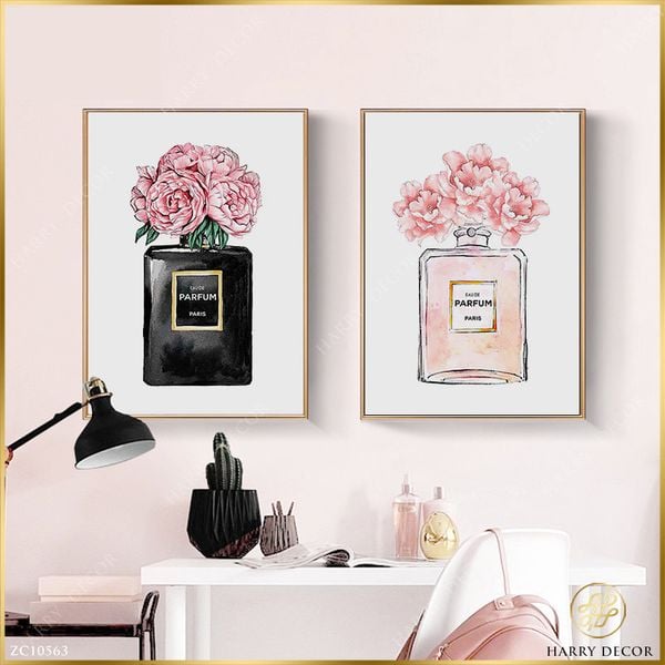  Bộ 2 Tranh Black Pink Perfume ZC10563 
