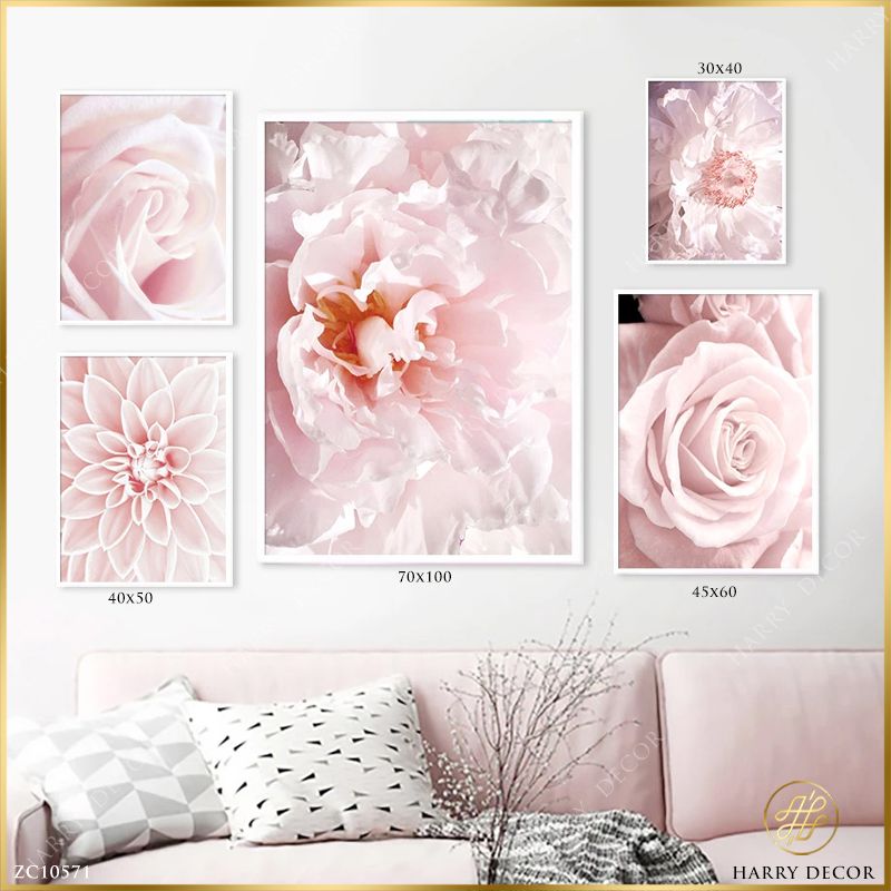  Bộ 5 Tranh Những Cánh Hoa E Thẹn ZC10571 