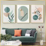  Bộ 3 Tranh Minimalism Plant And Girl Face ZC10579 - ZC10580 