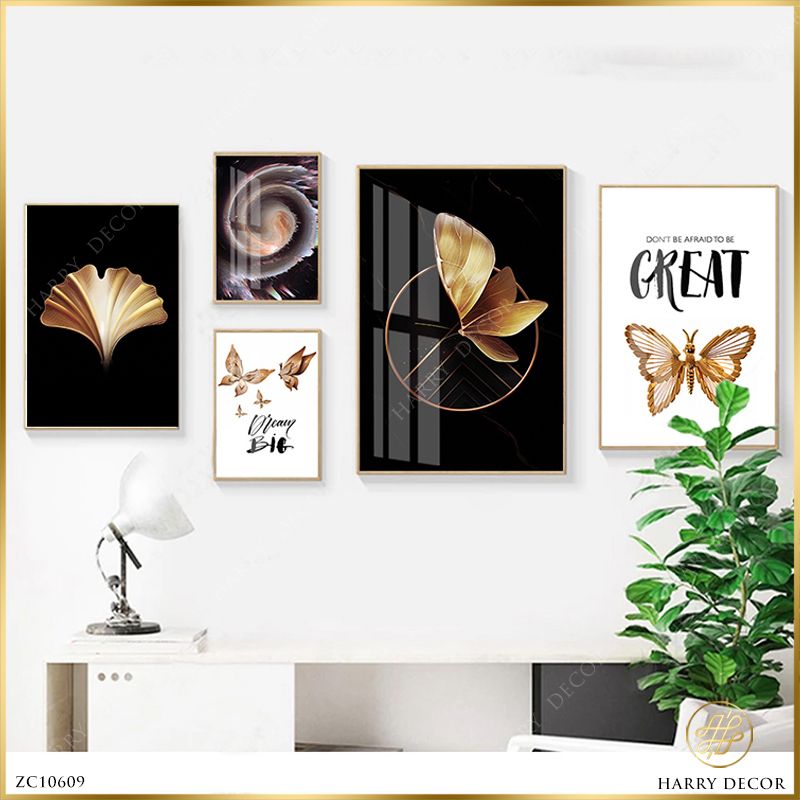  Bộ 5 Tranh Dont Be Afraid To Be Great ZC10609 