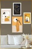  Bộ 5 Tranh Minimalism Geometric Human Body ZC10626 