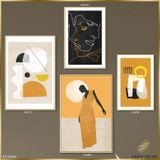  Bộ 5 Tranh Minimalism Geometric Human Body ZC10626 