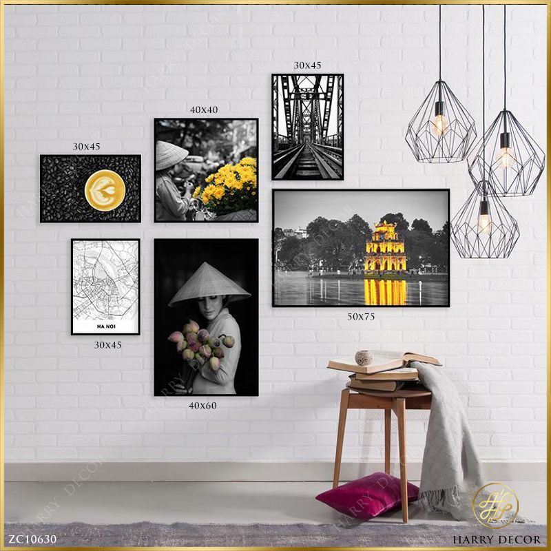  Bộ 6 Tranh Nét Đẹp Hà Nội ZC10630 