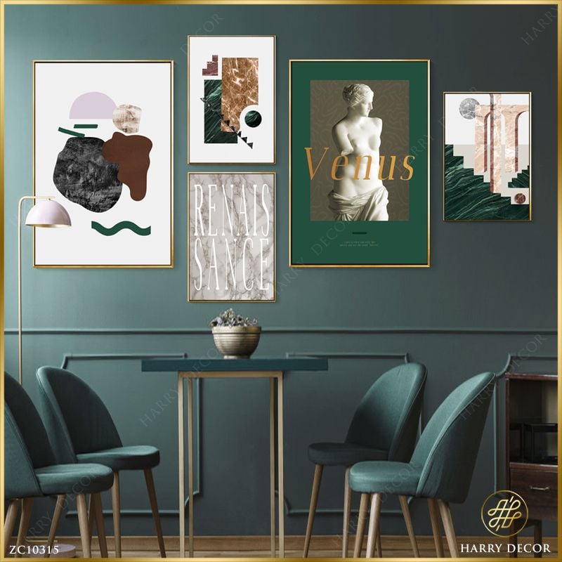  Bộ 5 Tranh Venus Đương Đại Độc Đáo ZC10315 
