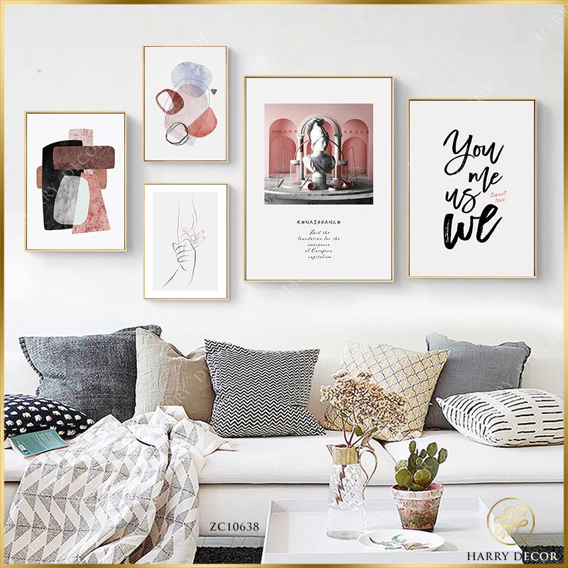  Bộ 5 Tranh Abstract Geometric And Renaissance ZC10638 