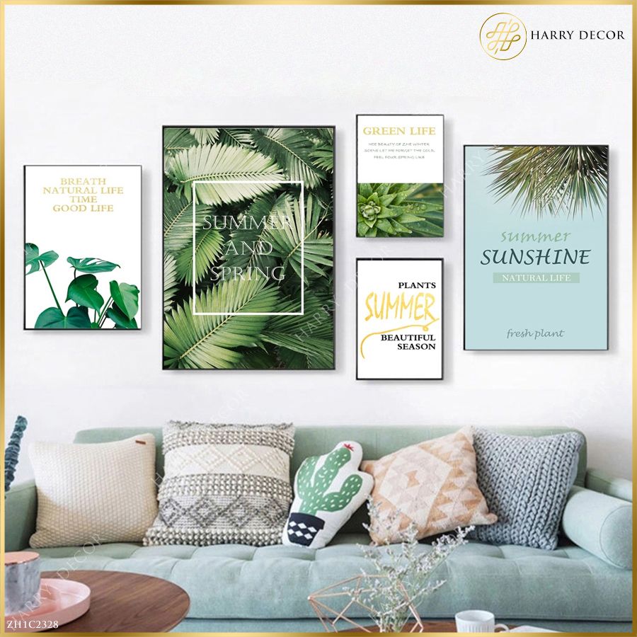  Bộ 5 Tranh Summer & Spring ZH1C2328 
