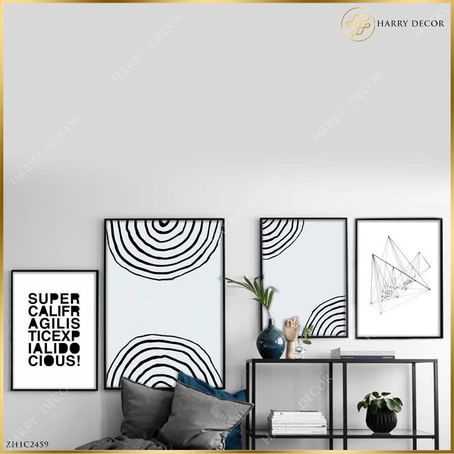  Bộ 4 Tranh Supercalifragilisticexpialidocious ZH1C2459 