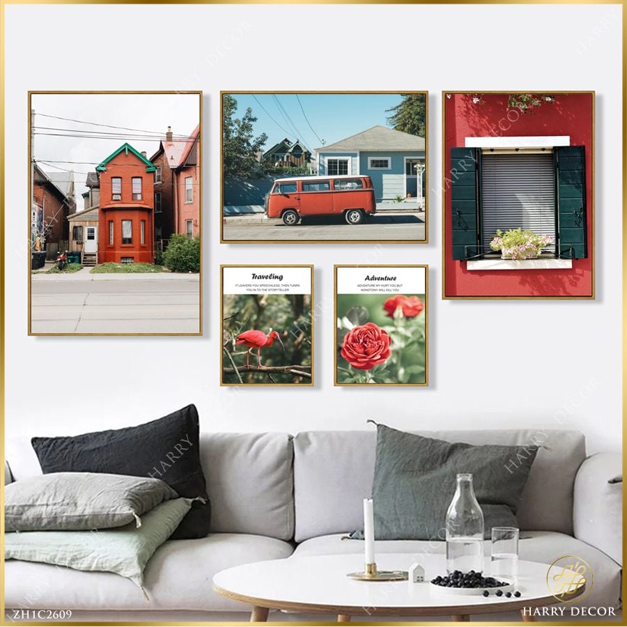  Bộ 5 Tranh Traveling & Adventure ZH1C2609 