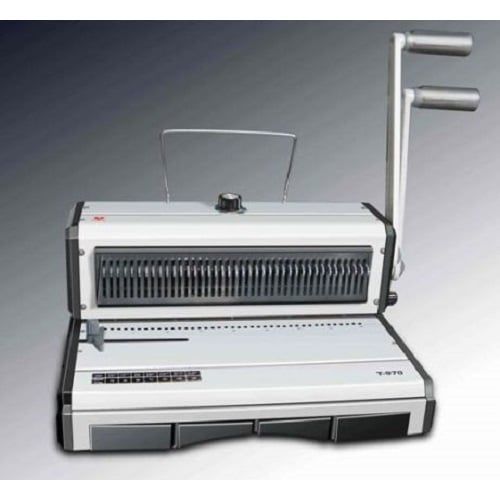  Máy đóng gáy xoắn lò xo kẽm vuông T970 