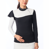 Áo dài tay le coq golf Nữ - QGWUJB10-BK00