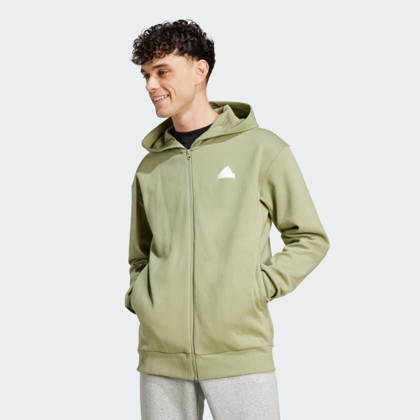 Áo Hoodie Nam Khóa Kéo Dọc Thân Badge of Sport Future Icons