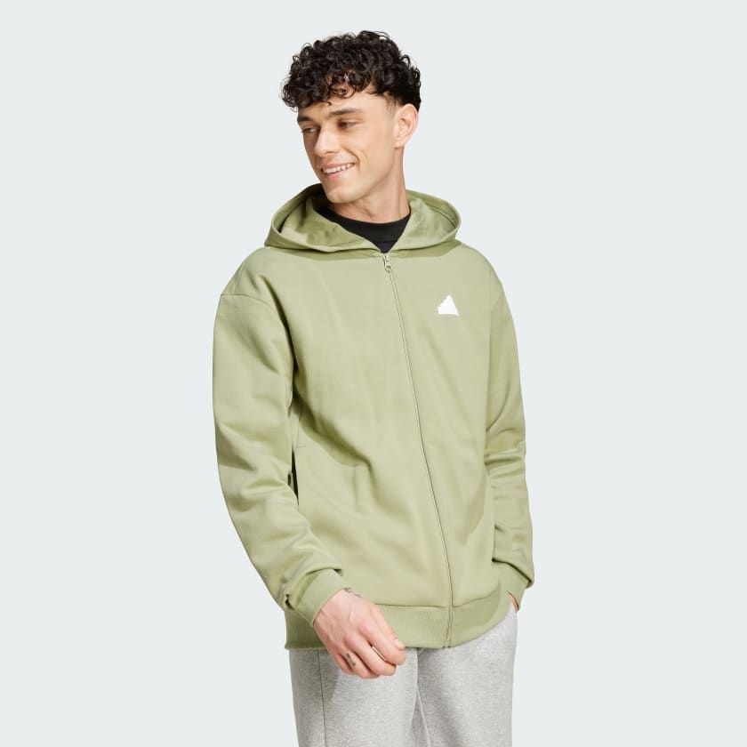 Áo Hoodie Nam Khóa Kéo Dọc Thân Badge of Sport Future Icons