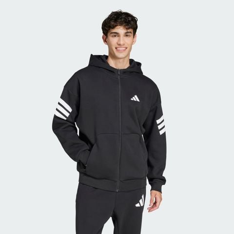  Áo Hoodie Nam Khóa Kéo 3 Sọc Future Icons 