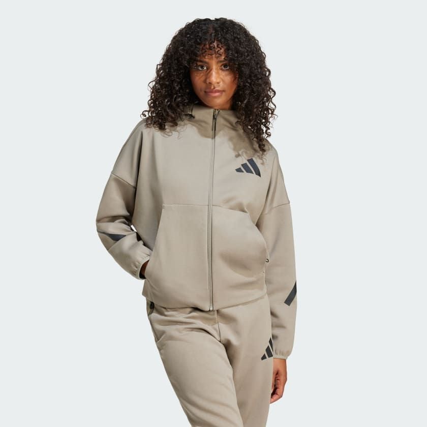 Áo Hoodie Nữ Khóa Kéo Dọc Thân adidas Z.N.E.
