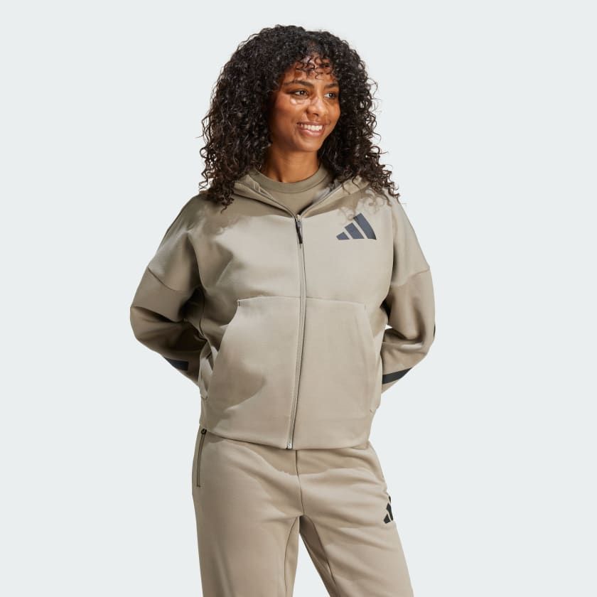 Áo Hoodie Nữ Khóa Kéo Dọc Thân adidas Z.N.E.