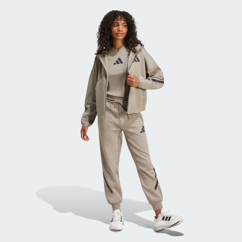 Áo Hoodie Nữ Khóa Kéo Dọc Thân adidas Z.N.E.
