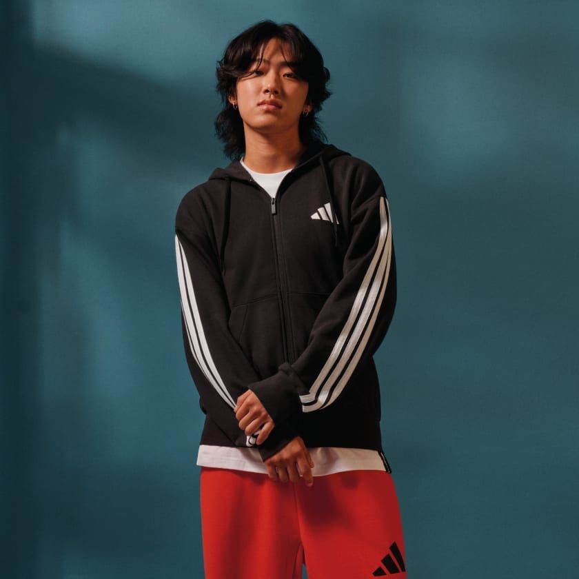 Áo Hoodie Nam Vải Thun Da Cá Logo Lớn Essentials