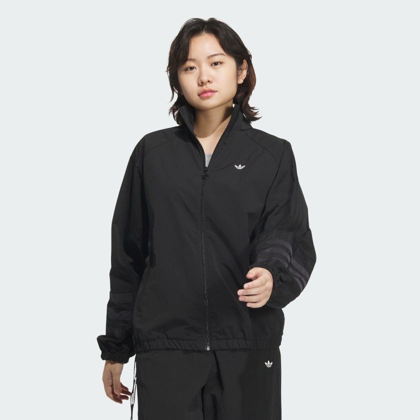 Áo Khoác Nữ Track Top Xếp Nếp