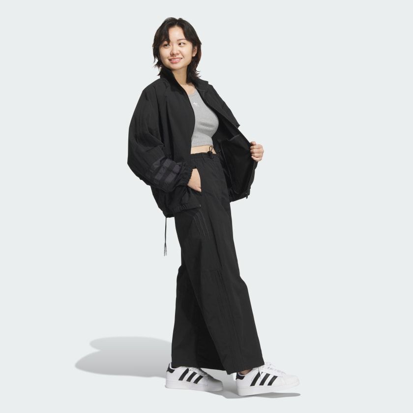 Áo Khoác Nữ Track Top Xếp Nếp