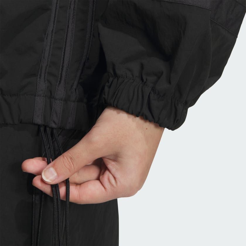 Áo Khoác Nữ Track Top Xếp Nếp