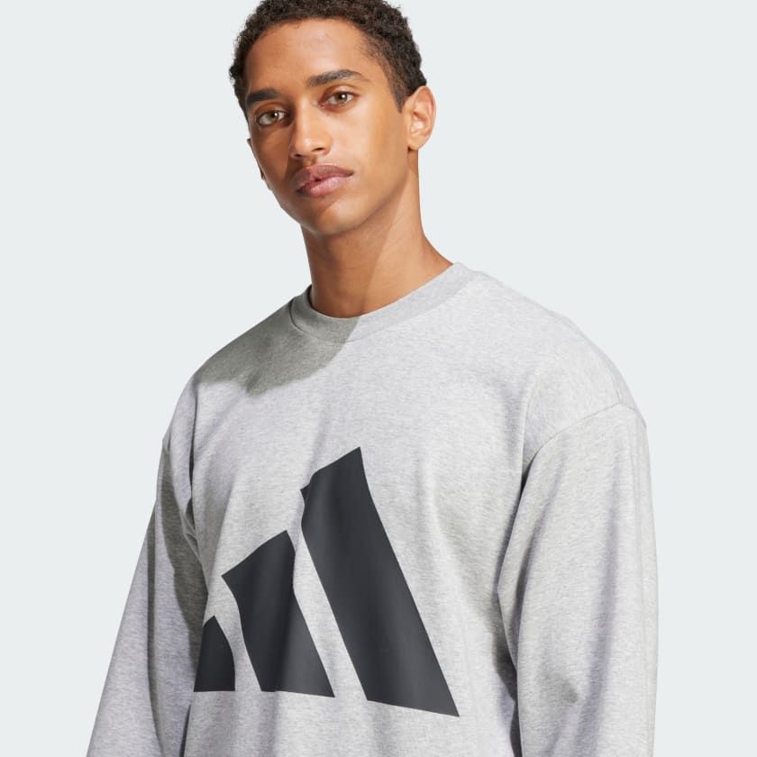 Áo Sweatshirt Nam Vải Thun Da Cá Big Logo Essentials