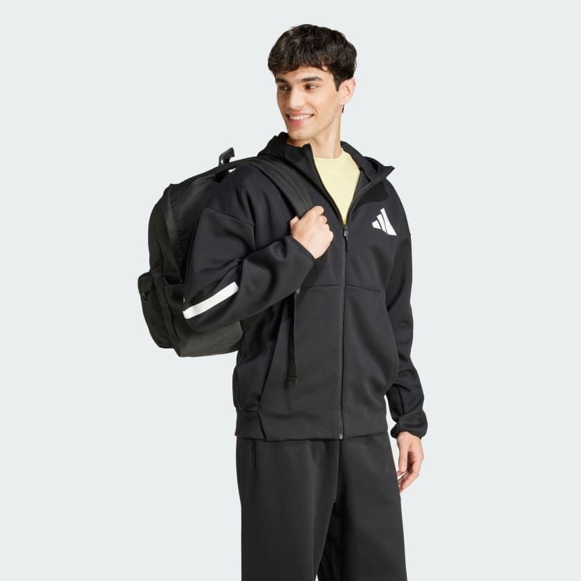 Áo Khoác Nam Track Jacket Có Mũ Khóa Kéo Dọc Thân Z.N.E.