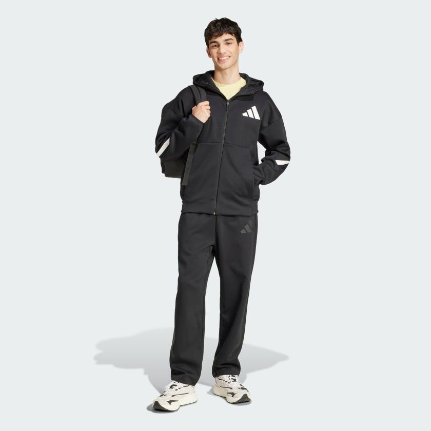 Áo Khoác Nam Track Jacket Có Mũ Khóa Kéo Dọc Thân Z.N.E.
