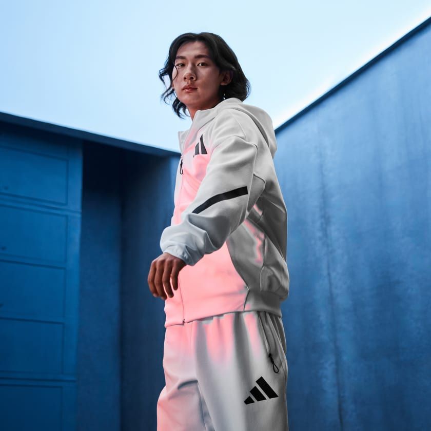 Áo Track Jacket Nam Có Mũ Khóa Kéo Dọc Thân Z.N.E.