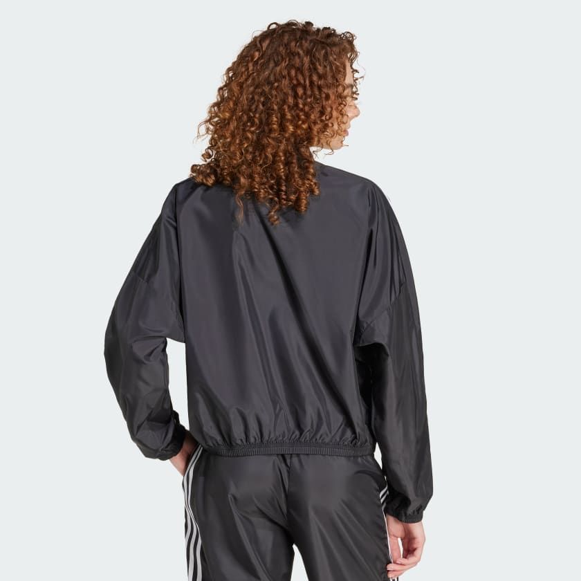 Áo Track Jacket Nữ Dệt Hè 3 Sọc Ngắn Tiro