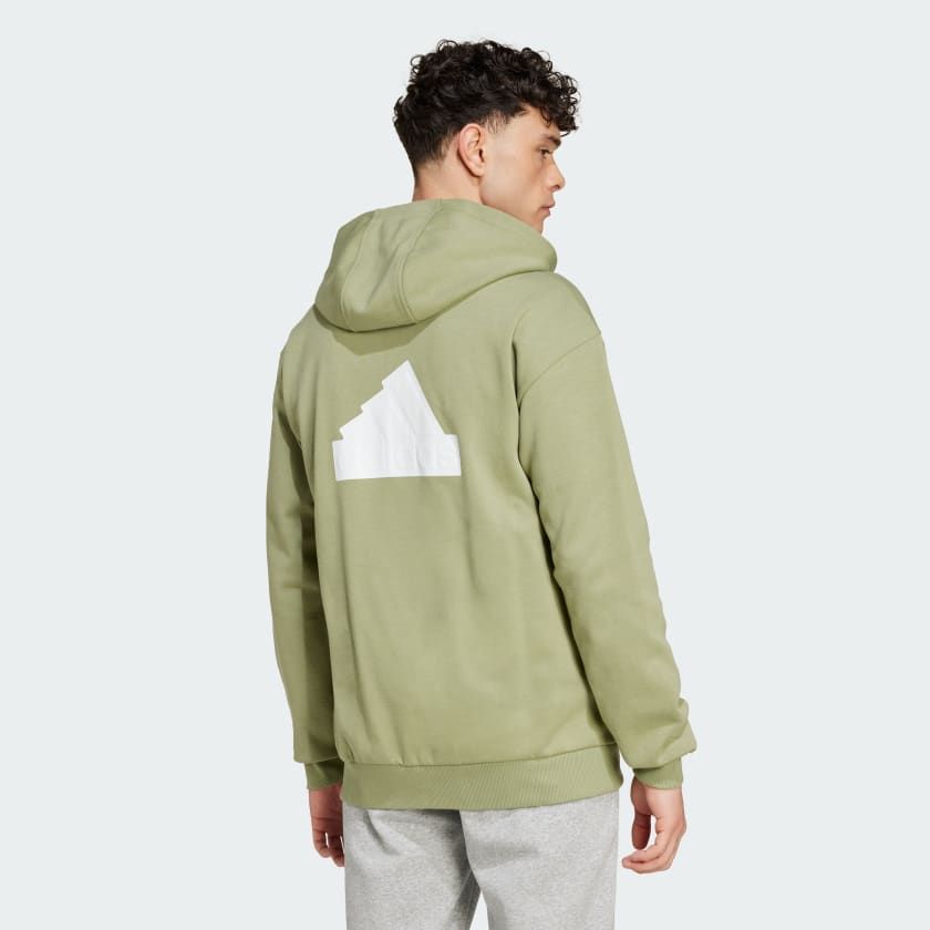 Áo Hoodie Nam Khóa Kéo Dọc Thân Badge of Sport Future Icons