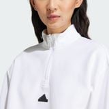 Áo khoác Nữ Future Icons Ba Sọc 1/4 Khóa Kéo Trên Cùng
