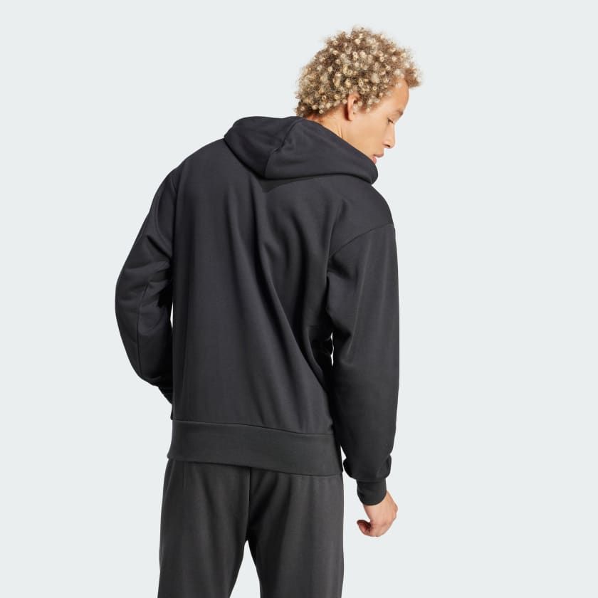 Áo Hoodie Nam Vải Thun Da Cá Logo Lớn Essentials