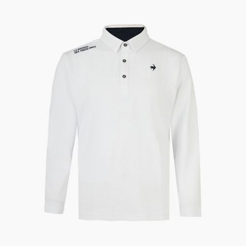  Áo Polo dài tay le coq golf Nam - QGMWJB05V-WH00 