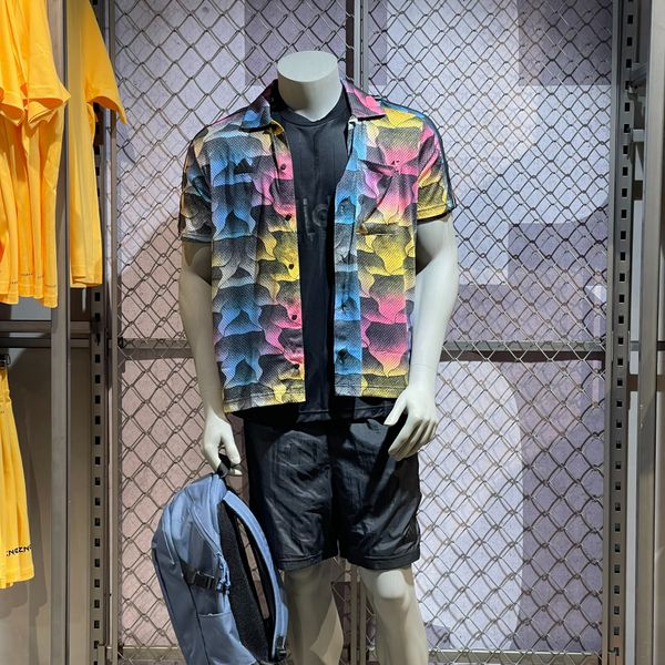  BỘ ĐỒ XUÂN HÈ NAM SƠ MI TIRO ALLOVER PRINT MESH RESORT 