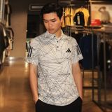ÁO SƠ MI POLO GOLF NAM HỌA TIẾT NGẮN TAY AEROREADY